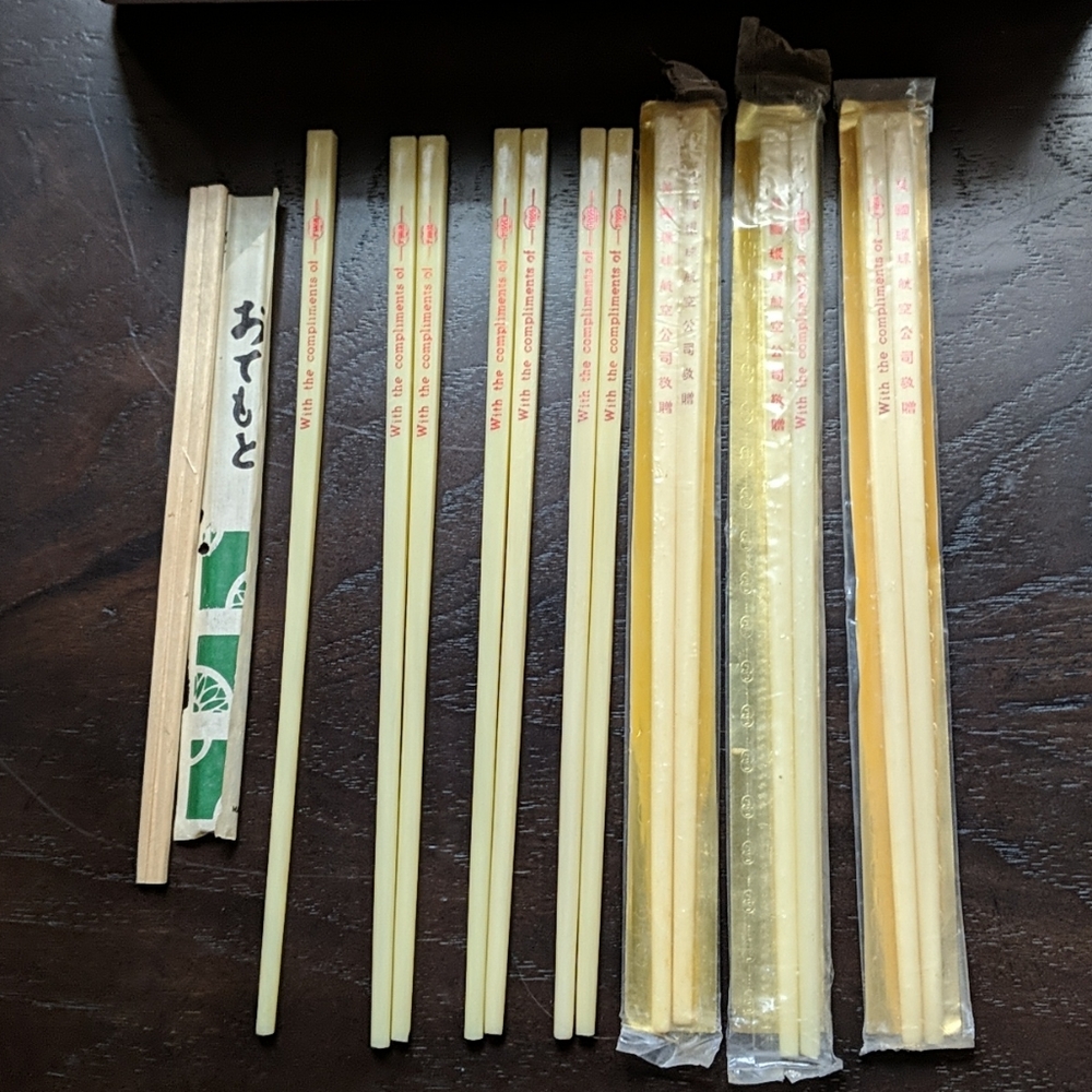 Vintage TWA chopsticks